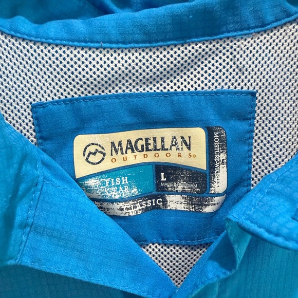 Magellan Outdoors Turquoise Fishing Shirt - Picture 3 of 3